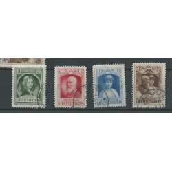 Liechtenstein 90-93 Fürst Frans I  1929  VFU/used   CV 170 €