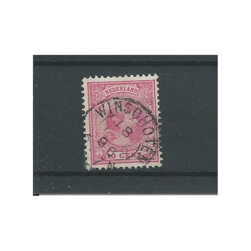 Nederland 37 met "WINSCHOTEN 1896 "  VFU/gebr  CV 7 €