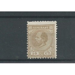 Suriname 6D   Willem III 1873 MH/ongebr  CV 75 €