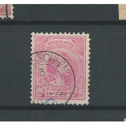 Netherlands 37 with "OOSTWOLDE (SCHEEMDA) 1893 "  VFU/used  CV 24 €
