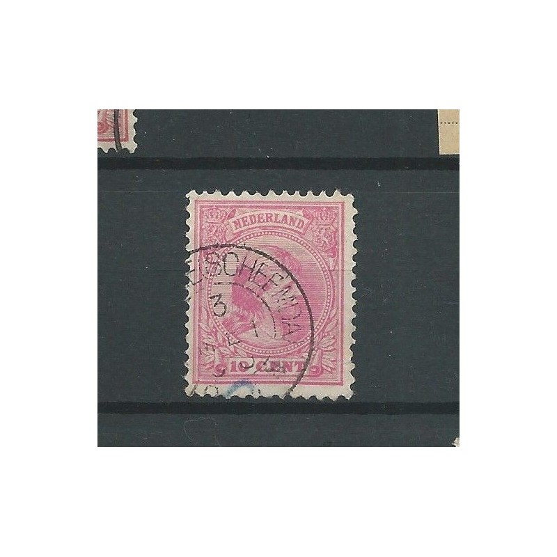 Netherlands 37 with "OOSTWOLDE (SCHEEMDA) 1893 "  VFU/used  CV 24 €
