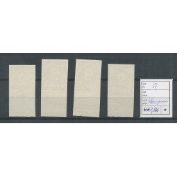Suriname  17  Numeral 4 KLEURPROEVEN  MH/unused  CV ?? €