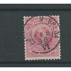 Netherlands 37 with "ARNHEM-BREDA-VI 1896"  VFU/used  CV 11 €