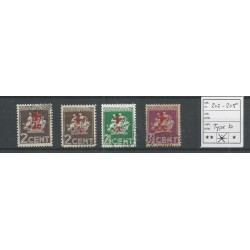 Suriname  202b-205b  Red Cross  VFU/used  CV 79 €