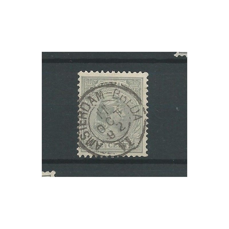 Netherlands  38 with "AMSTERDAM-BREDA VI 1892" small round cancel VFU/used  CV 15 €