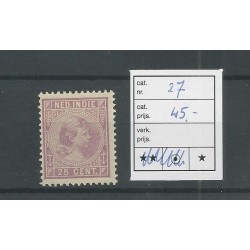 Dutch East Indies 27  Wilhelmina MH/unused  CV 45 €
