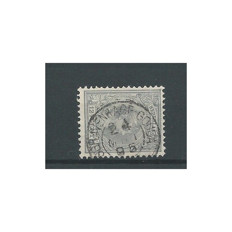 Nederland  38 met "s'GRAVENHAGE-GOUDA 1895" kleinrond VFU/gebr  CV 17,5 €