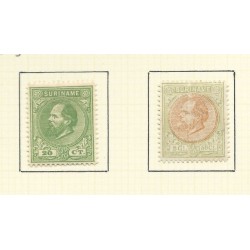 Suriname 12 FOURNIER-vervalsingen MH/unused  CV ?? €