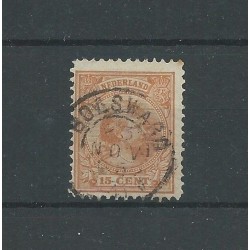Netherlands  39 with "BOLSWARD 1895" small round cancel VFU/used  CV 12 €