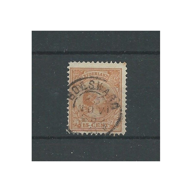 Nederland  39 met "BOLSWARD 1895" kleinrond VFU/gebr  CV 12 €