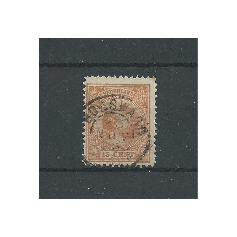 Netherlands  39 with "BOLSWARD 1895" small round cancel VFU/used  CV 12 €