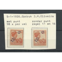 Suriname 115f en 115 Hulpzegel  MH/ongebr CV  177,5 €