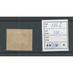 Dutch East Indies  136f  Red Cross  MH/ongebrV  350 €  Certificate !!