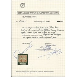 Dutch East Indies  136f  Red Cross  MH/ongebrV  350 €  Certificate !!