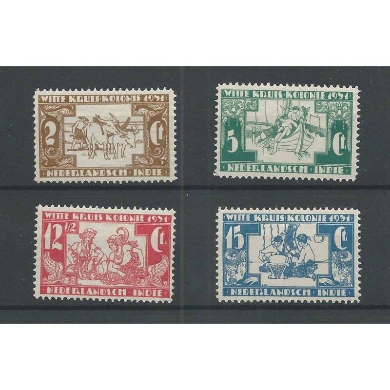 Dutch East Indies  172-175 White Cross MNH/postfrisV  60 €