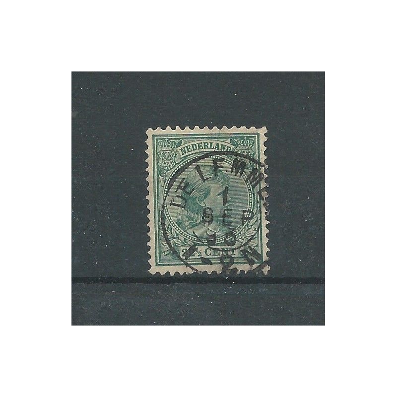 Nederland  41 met "DE LEMMER  1893" kleinrond VFU/gebr  CV 22 €