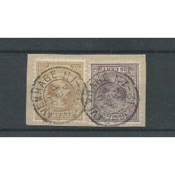 Netherlands  42-43 ON PIECE VFU/used  CV 30 €