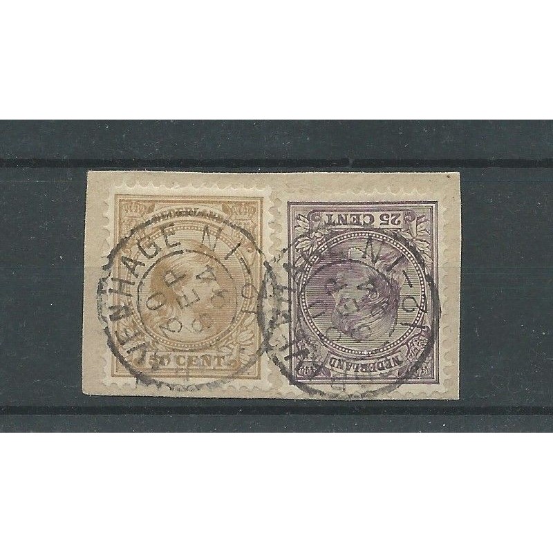 Netherlands  42-43 ON PIECE VFU/used  CV 30 €