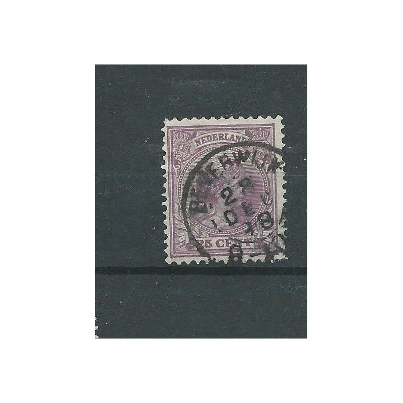 Netherlands  42 "BEVERWIJK 1898" small round cancel VFU/used  CV 10+ €