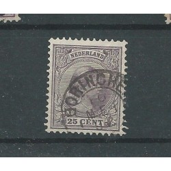 Netherlands  42 "GORINCHEM 1892" small round cancel VFU/used  CV 11 €