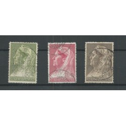 Curaçao 135A-137A Wilhelmina  VFU/used  CV 75 €