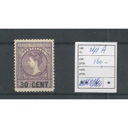 Dutch East Indies 141A  Emergency issue MH/unused  CV 160 €