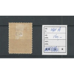 Dutch East Indies 141A  Emergency issue MH/unused  CV 160 €