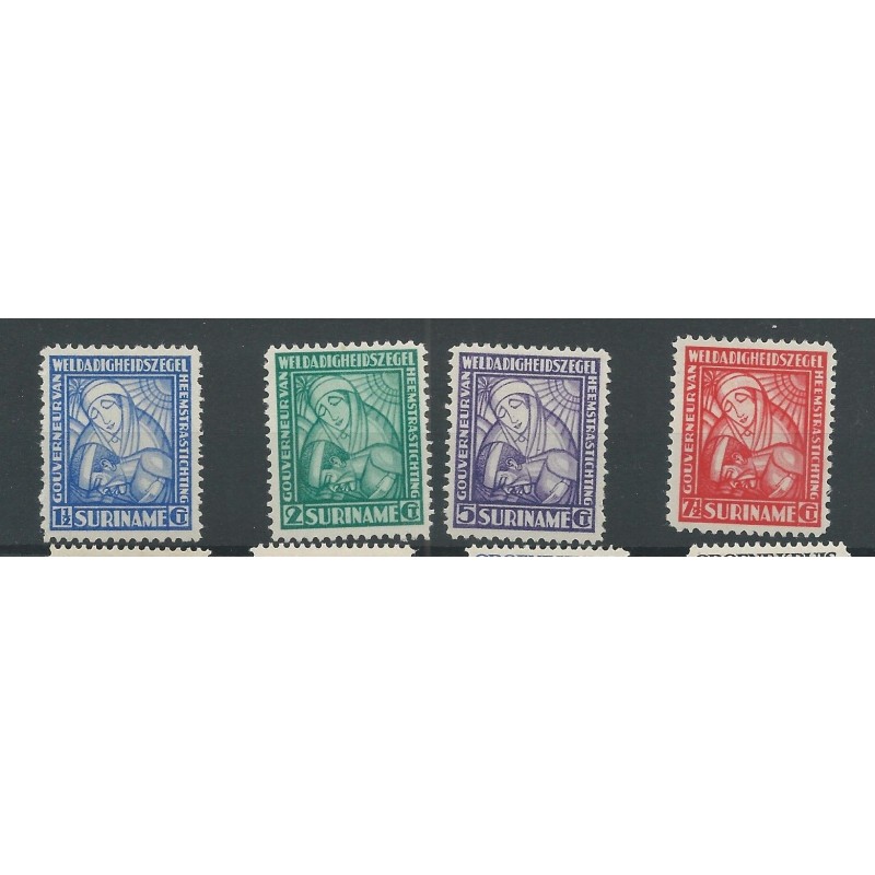 Suriname 137-140 VAn Heemstra  MNH/postfris  CV 80 €