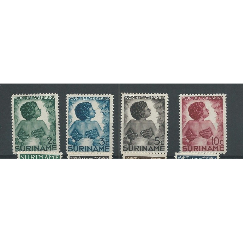 Suriname 179-182 Kinderzegels  MNH/postfris  CV 30 €