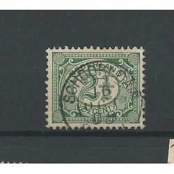 Netherlands  55 "SCHOORLDAM 1908" small round cancel VFU/used  CV 12,5 €