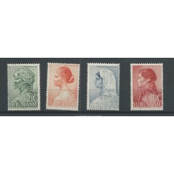 Suriname 190-193 Weldadigheid MNH  CV 15 €
