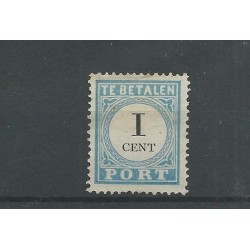 Netherlands  P3A-IV  postage due 1881  MH/unused CV 45 €