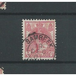 Netherlands  60 "SAMBEEK  1901"  small round cancel  VFU/used  CV 13,5+ €