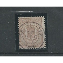 Netherlands 13 with "TER NEUZEN 1876" franco-takje  VFU/used  CV 40 €