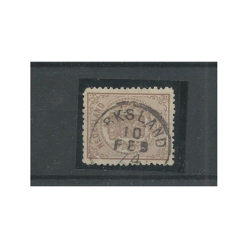 Nederland 13 met "DIRKSLAND 1874" franco-takje  VFU/gebr  CV 80 €