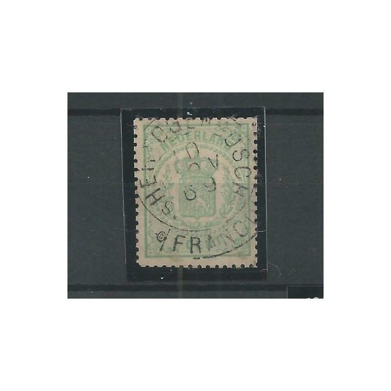 Netherlands 15 with "HERTOGENBOSCH 1869" franco-takje  VFU/used  CV 12 €