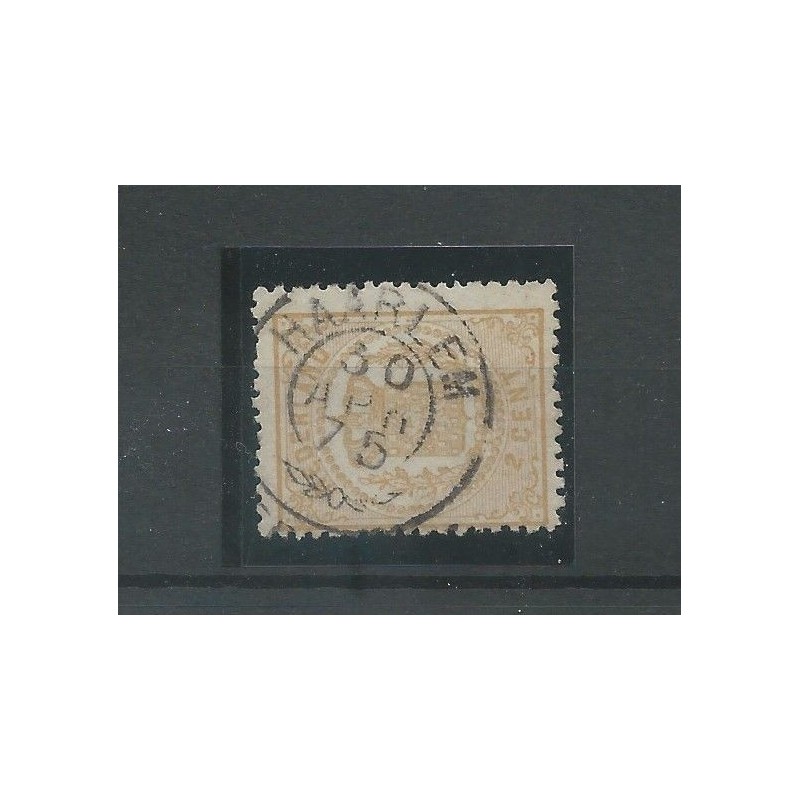 Nederland 17 met "HAARLEM 1875" francotakje VFU/gebr CV 20+ €