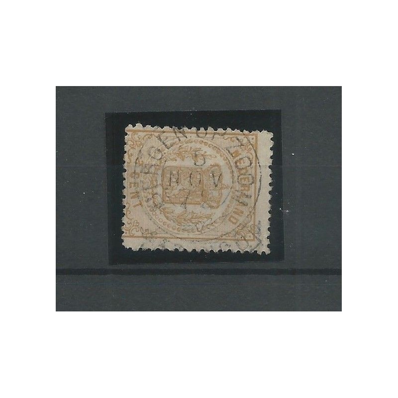 Nederland 17 met "BERGEN OP ZOOM 1872" francotakje VFU/gebr CV 38+ €