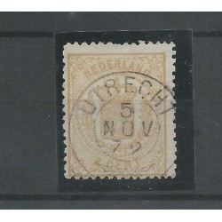 Netherlands 17 with "UTRECHT 1872" francotakje VFU/used CV 20+ €