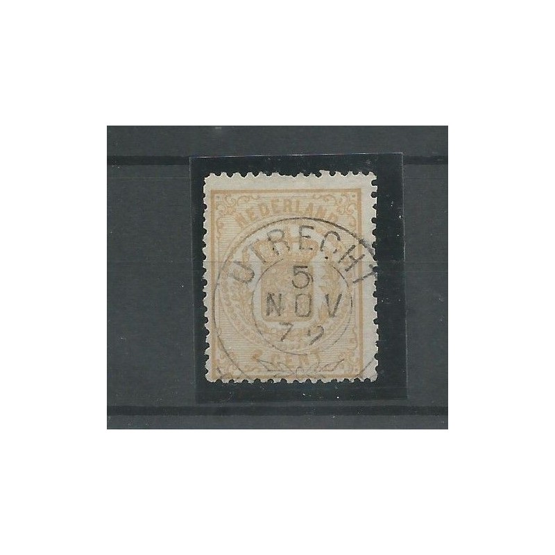 Netherlands 17 with "UTRECHT 1872" francotakje VFU/used CV 20+ €