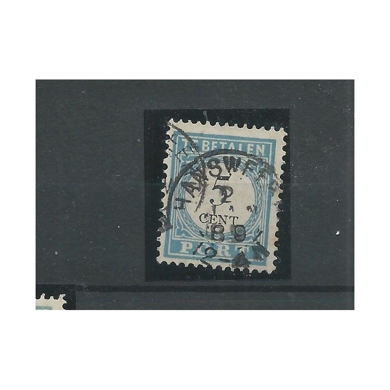Netherlands P6 D-III  "HANSWEERT 1889" small round cancel VFU/used CV 25+ €