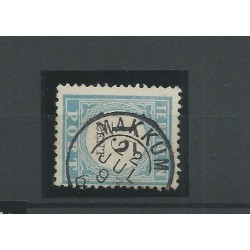 Netherlands P9 D-I  "MAKKUM 1893" small round cancel VFU/used CV 15+ €