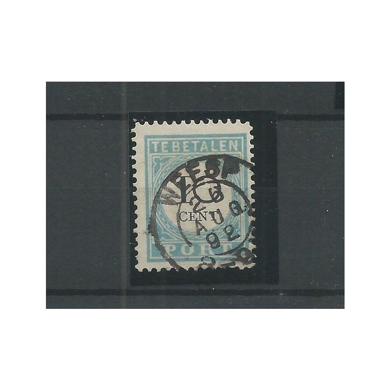 Netherlands P7 D-II  "WEESP  1892" small round cancel VFU/used CV 10+ €