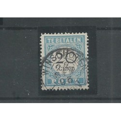 Netherlands P10 D-III  "WINSCHOTEN  1893" small round cancel VFU/used CV 10+ €