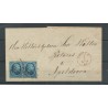 Netherlands  4 pair on cover ZWOLLE-APELDOORN 1867  VFU/used  CV 100+ €