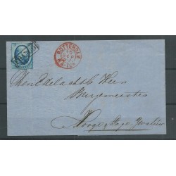 Nederland  4 op brief 1867 ROTTERDAM-HOGE ZWALUWE VFU/gebr  CV 50+ €