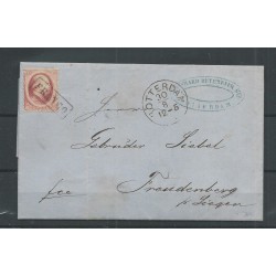 Netherlands  5 on cover 1864 ROTTERDAM-SIEGEN VFU/used  CV 50+ €