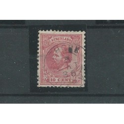 Netherlands 21 with  "THORN  1886"  small round cancel  VFU/used  CV 12,5+ €