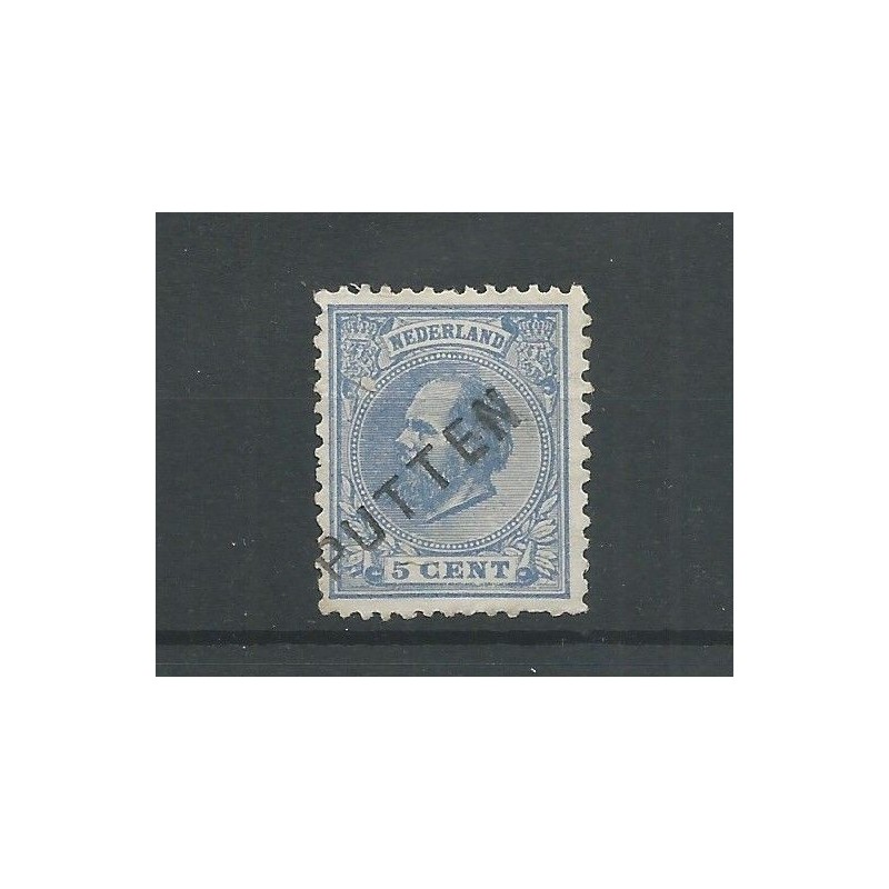Netherlands 19 with PUTTEN straight-line cancel  VFU/used CV 10+ €