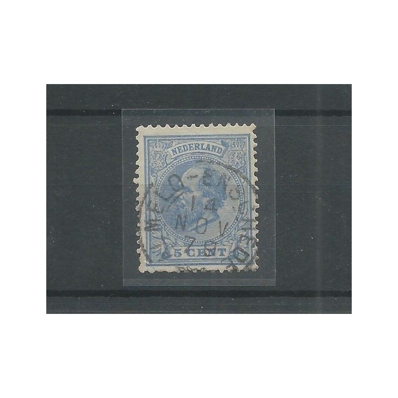 Nederland 19 met "ALMELO-ENSCHEDE 1879" takje stempel VFU/gebr CV 40+ €